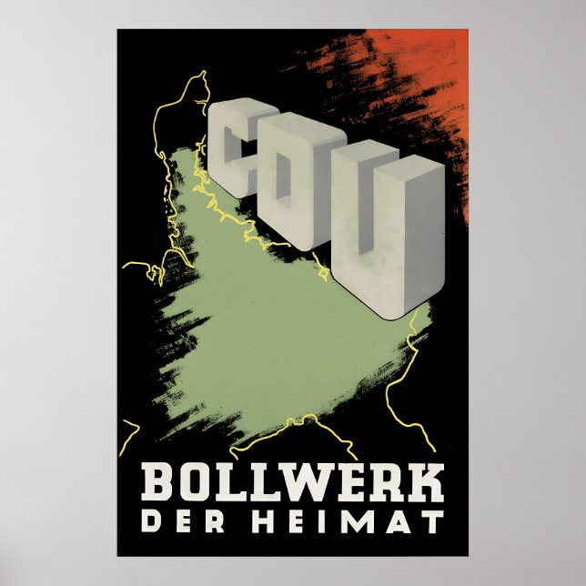 CDU Election Poster 1949 Bulwark of the homeland (Vorne)