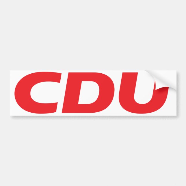 CDU-Logo Autoaufkleber (Vorne)