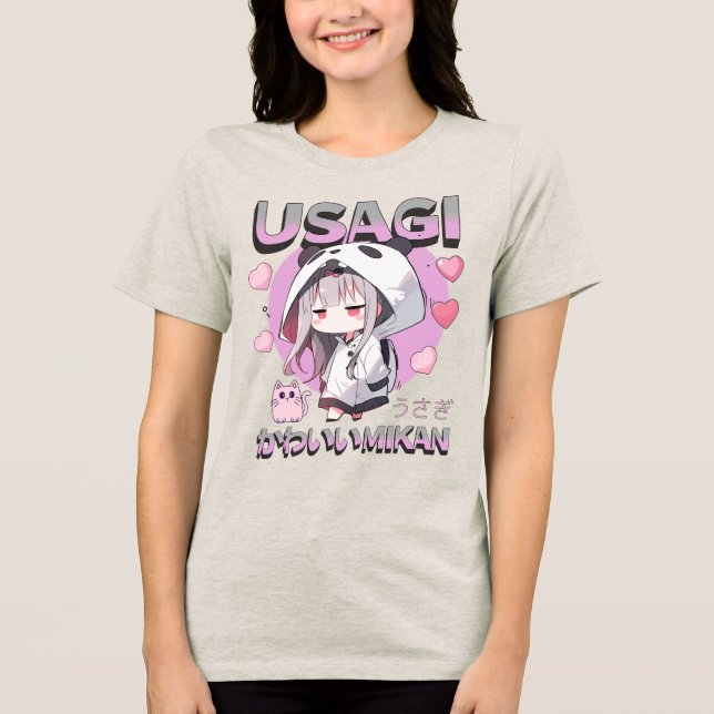 CDusagi Tri-Blend Shirt (Vorderseite)