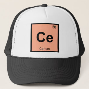 Ce - Cerium Chemistry Periodic Table Symbol Truckerkappe