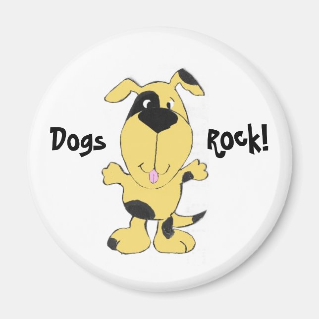 CE - Hunde, Rock! Magnet (Vorne)