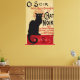 Ce Soir Chat Noir Black Cat, Vintag Art Nouveau Leinwanddruck (Insitu(LivingRoom))