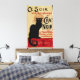 Ce Soir Chat Noir Black Cat, Vintag Art Nouveau Leinwanddruck (Insitu(Bedroom))