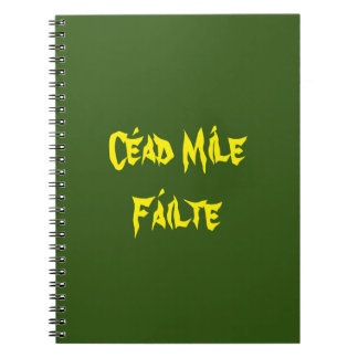 Céad Míle Fáilte Yellow & Gold Notebook Notizblock