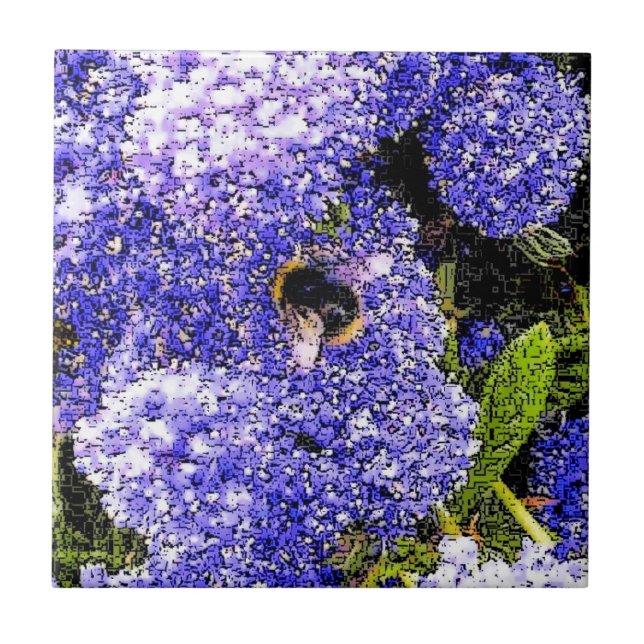 Ceanothus-Blume Fliese (Vorderseite)