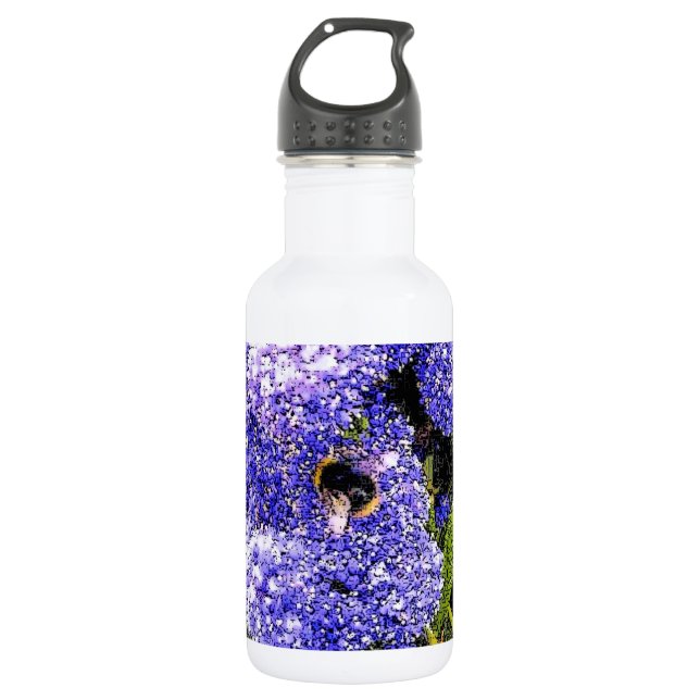 Ceanothus Blumen-Biene Trinkflasche (Vorderseite)