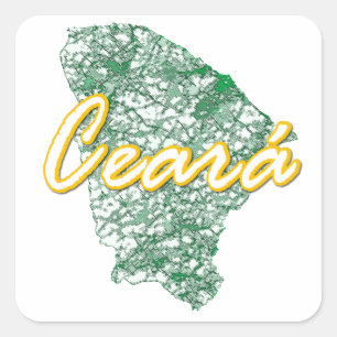 Ceara Quadratischer Aufkleber
