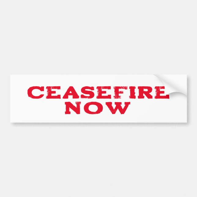 CEASEFIRE NUN FREE PALESTINE END GENOCIDE AUTOAUFKLEBER (Vorne)