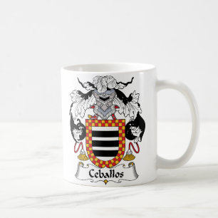 Ceballos Familienwappen Tasse