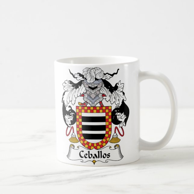 Ceballos Familienwappen Tasse (Rechts)