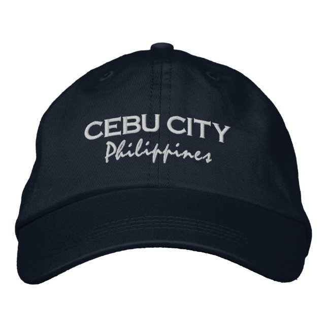 Cebu City Philiippines Baseball Hat Bestickte Baseballkappe (Vorderseite)