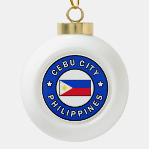 Cebu City Philippinen Keramik Kugel-Ornament