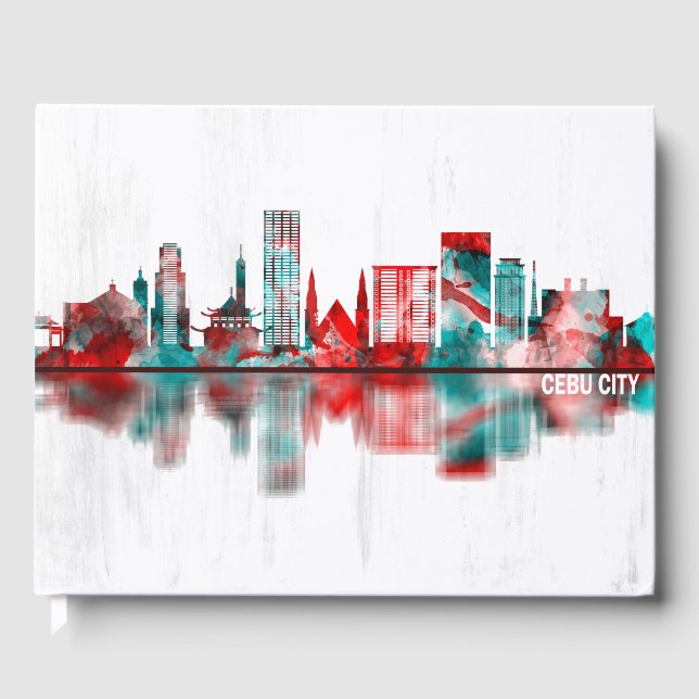 Cebu City Philippines Skyline Gästebuch (Vorderseite)