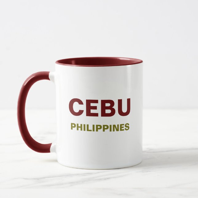 Cebu Philippines Coffee Tasse (Links)