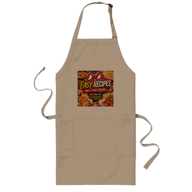 Cece Easy Recipes Apron Lange Schürze (Vorne)