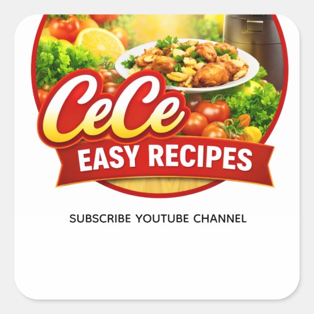 Cece Easy Recipes Aufkleber (Vorderseite)