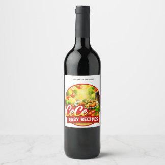 Cece Easy Recipes Produktetiketten Weinetikett