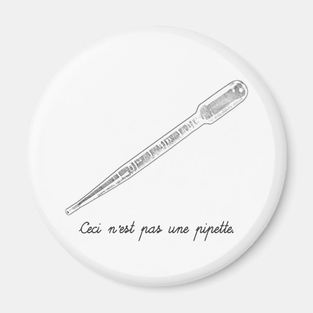 Ceci N'est Pas Une Pipette Magnet (Vorne)