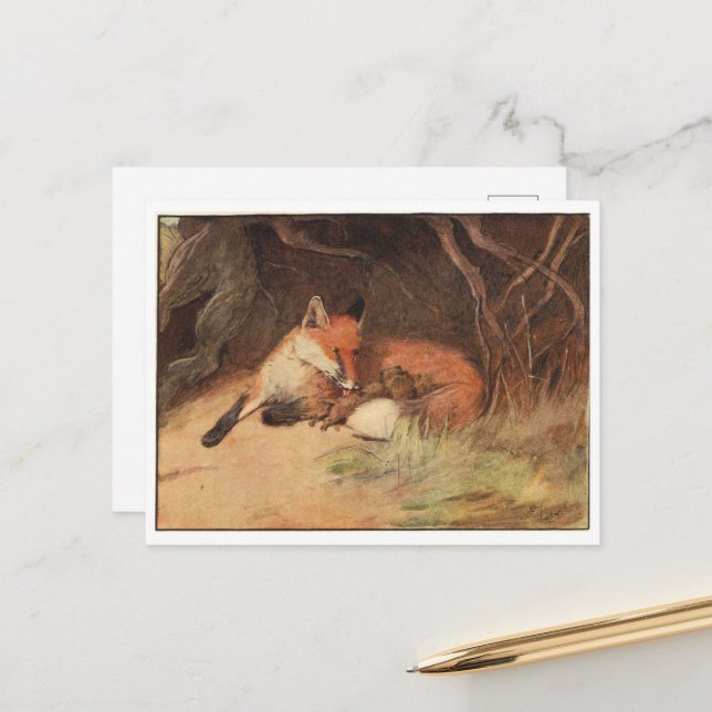 Cecil Aldin Postkarten (Vorderseite/Rückseite Beispiel)