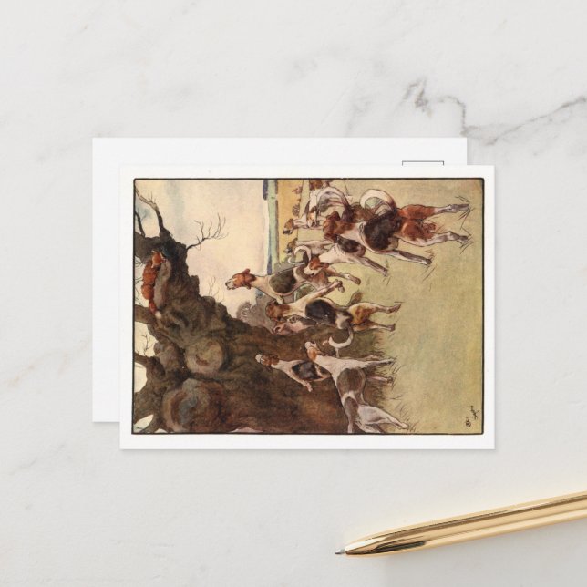 Cecil Aldin Postkarten (Vorderseite/Rückseite Beispiel)