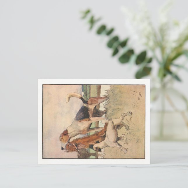 Cecil Aldin Postkarten (Stehend Vorderseite)