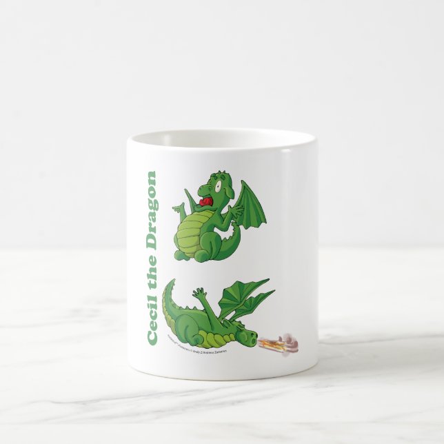 Cecil die Drache-Keramik-Tasse Tasse (Mittel)