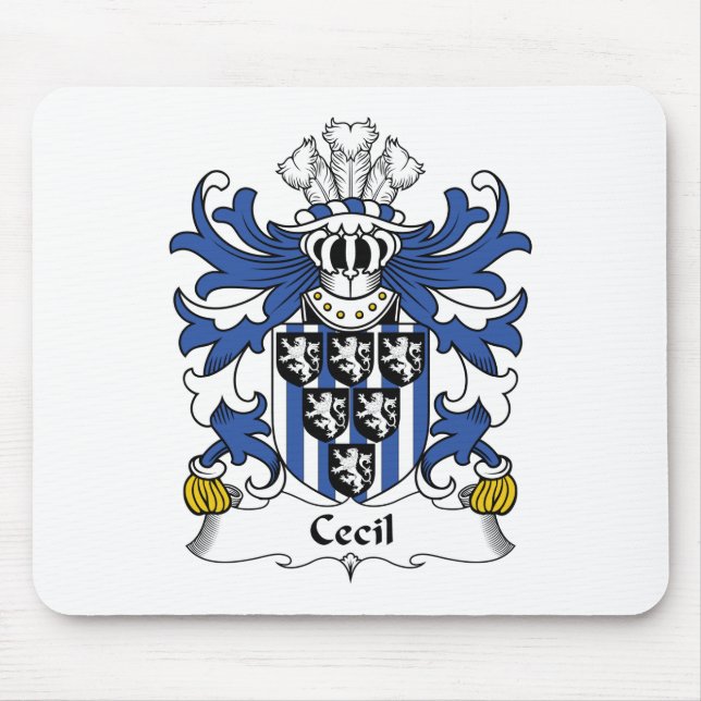 Cecil-Familienwappen Mousepad (Vorne)