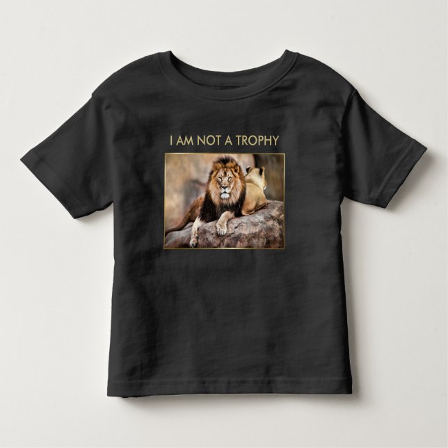 Cecil the Lion Ich bin keine Trophäe Kleinkind T-shirt (Vorderseite)