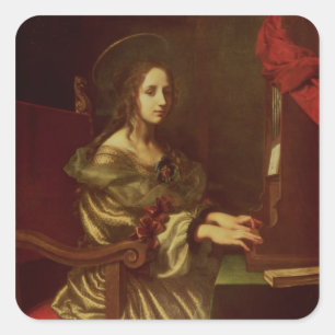 Cecilia 2 quadratischer aufkleber