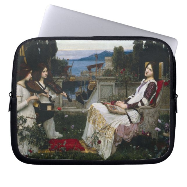 Cecilia im Garten Laptopschutzhülle (Vorderseite)