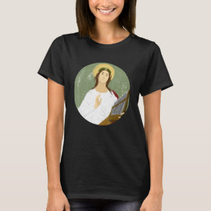 Cecilia Schutzheilige der Musiker Katholische Musi T-Shirt