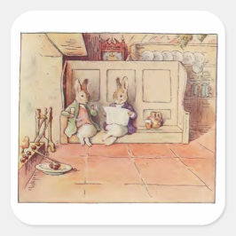 Cecily Parsleys Kinderzimmer Rhymes von Beatrix Po Quadratischer Aufkleber