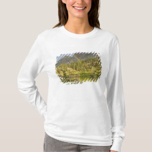 Cecret Lake mit Regenbogen über dem Devil's Castle T-Shirt