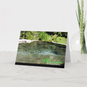 CEDA - Vielen Dank ~ Weir Hot Springs Dankeskarte