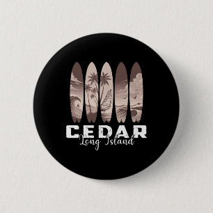 Cedar Beach Long Island Surfbrett Männer Frauen Su Button