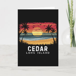 Cedar Beach Long Island Surfbrett Strand Karte