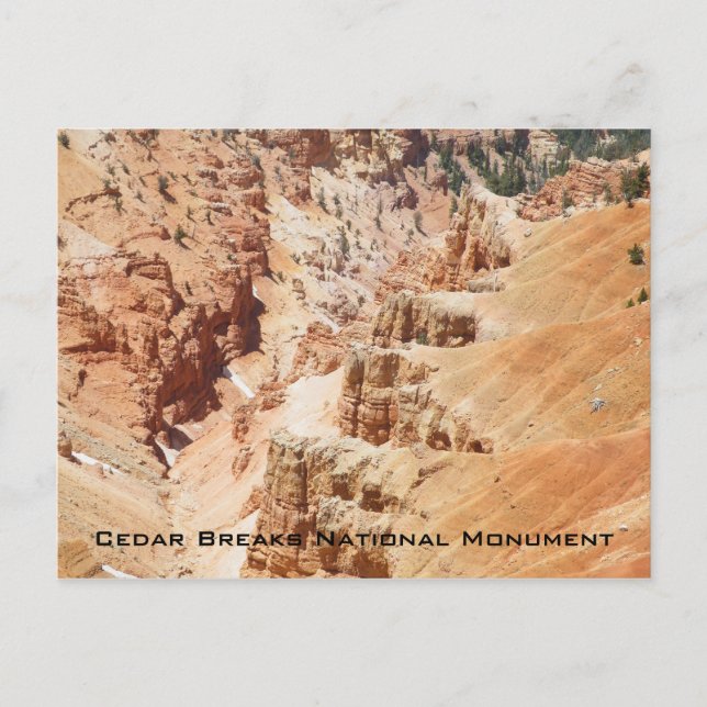 Cedar Breaks Nationaldenkmal Postkarte (Vorderseite)