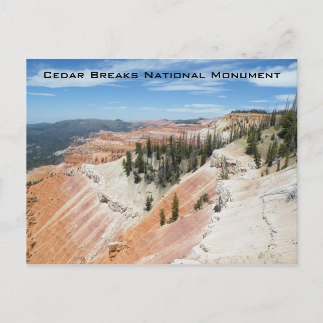 Cedar Breaks Nationaldenkmal Postkarte (Vorderseite)