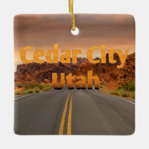 Cedar City UT Keramikornament