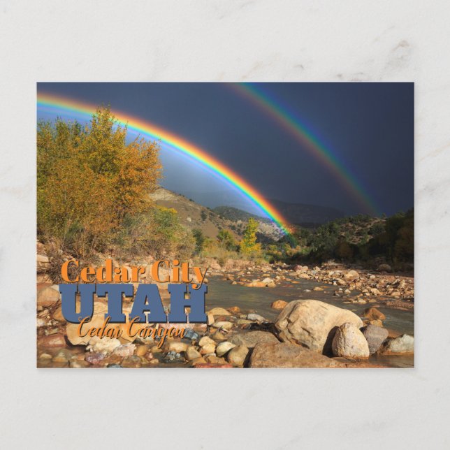 Cedar City Utah Postkarte (Vorderseite)