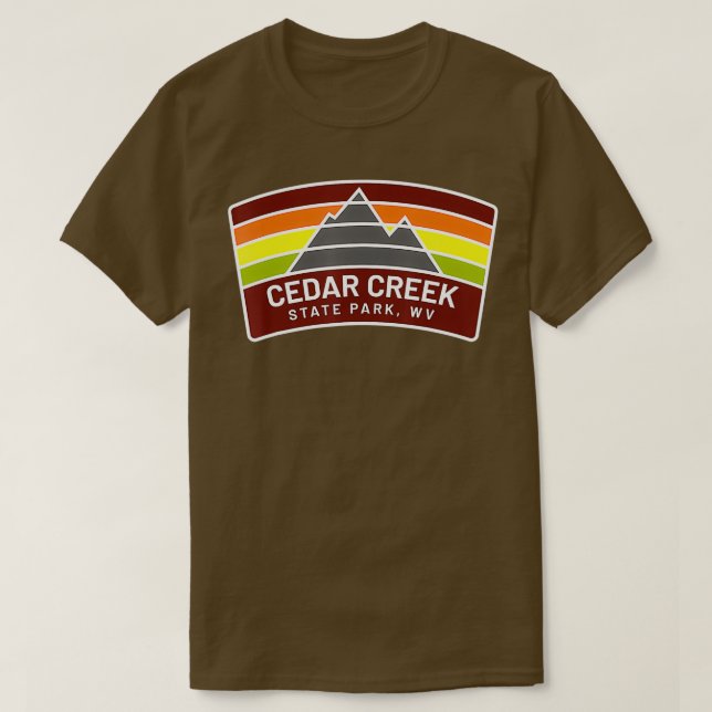 Cedar Creek Staat Park West Virginia  T-Shirt (Design vorne)