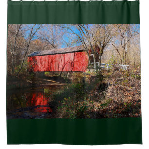 Cedar Creek überdachte Brücke, Missouri Duschvorhang