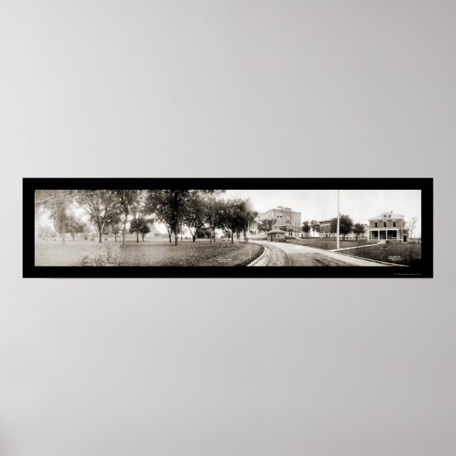 Cedar Falls IA Panview Foto 1907 Poster (Vorne)