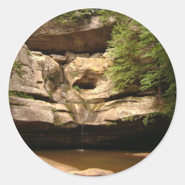 Cedar Falls Runder Aufkleber (Vorderseite)