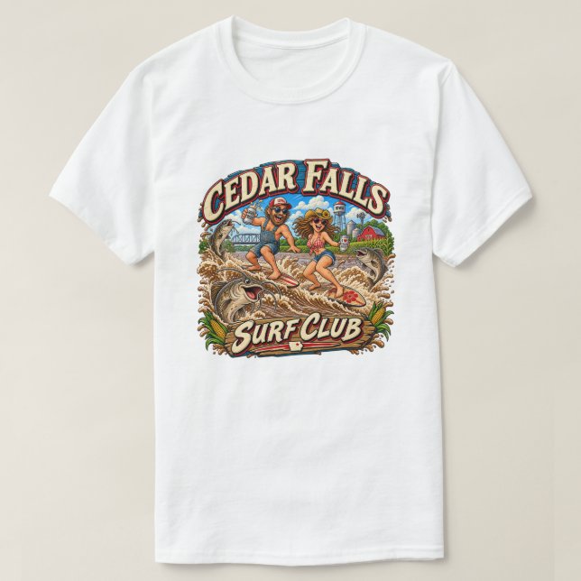 Cedar Falls Surf Club T-Shirt (Design vorne)