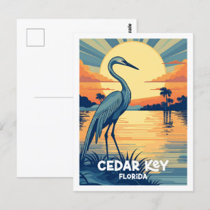 Cedar Key Florida USA Berühmter Reiseort aus der V Postkarte