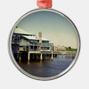 Cedar Key Marina Ornament Aus Metall