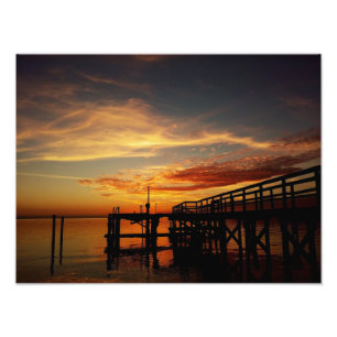 Cedar Key Sunset Print Fotodruck