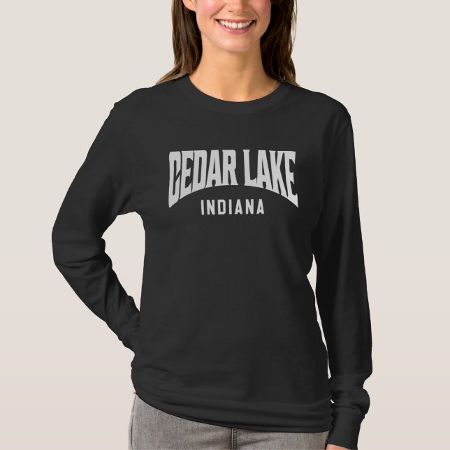 Cedar Lake Indiana T-Shirt (Vorderseite)