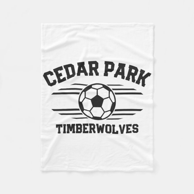 Cedar Park Timberwolves Fußball Ll 2025  Fleecedecke (Vorderseite)
